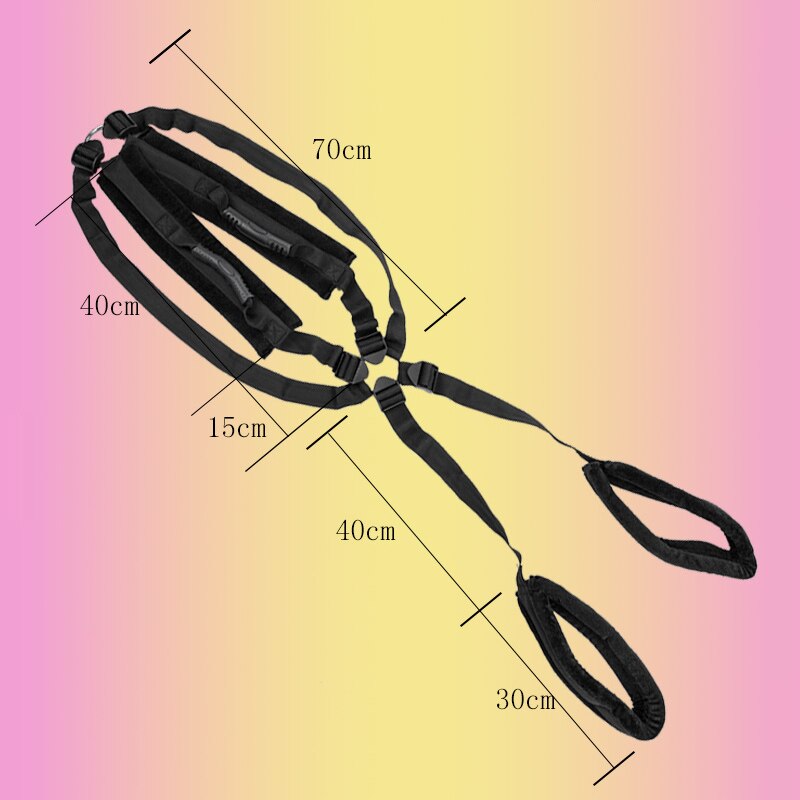 Sex Toys for Couples Sex assisted Erotic Positioning Bandage Shoulder Sex Swing Adult BDSM Leg Open Binding Strap Slave Sex Game - sextoysok