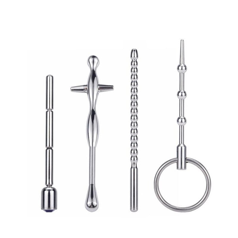 Dilator Stainless Steel Sound Rods Catheters (7 Outfit) Sounding Irritation Rod Urethral dilation horse eye stick male appliance - sextoysok
