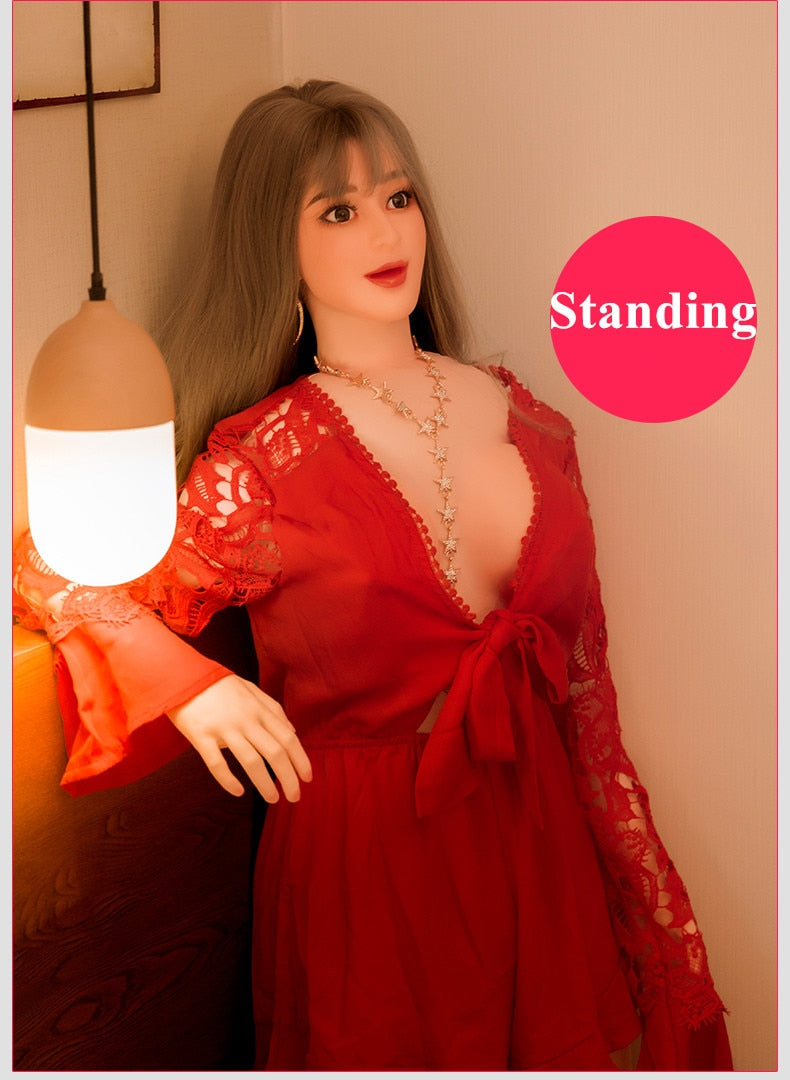 Realistic Inflatable Sex Doll 4D 160CM silicone Male Masturbators With Vagina Anal Oral Sex Toy For Men Adults Toys - sextoysok