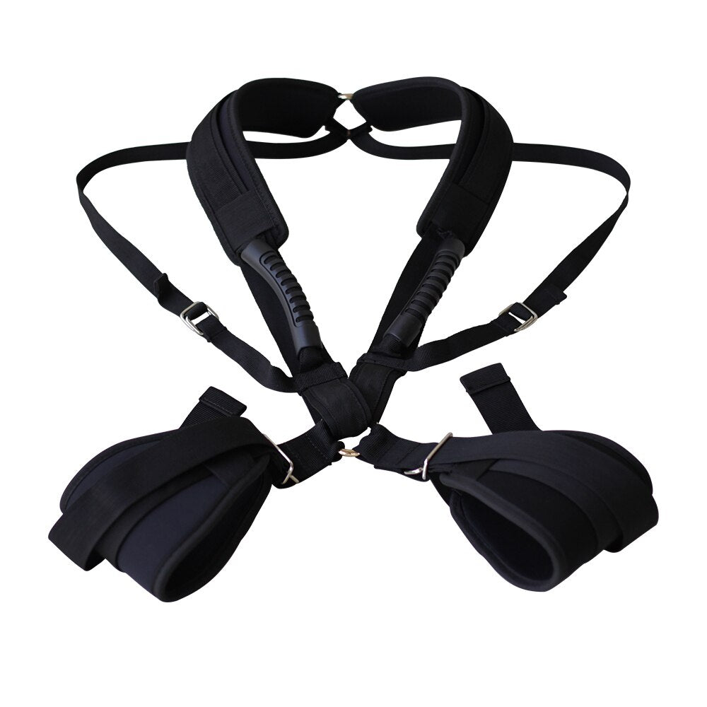 Male Shoulder Strap Sex Swing Leg Spreader Sex Toys For Couples High Quality Harness Love Bandage Back Insert Flirting SM Game - sextoysok