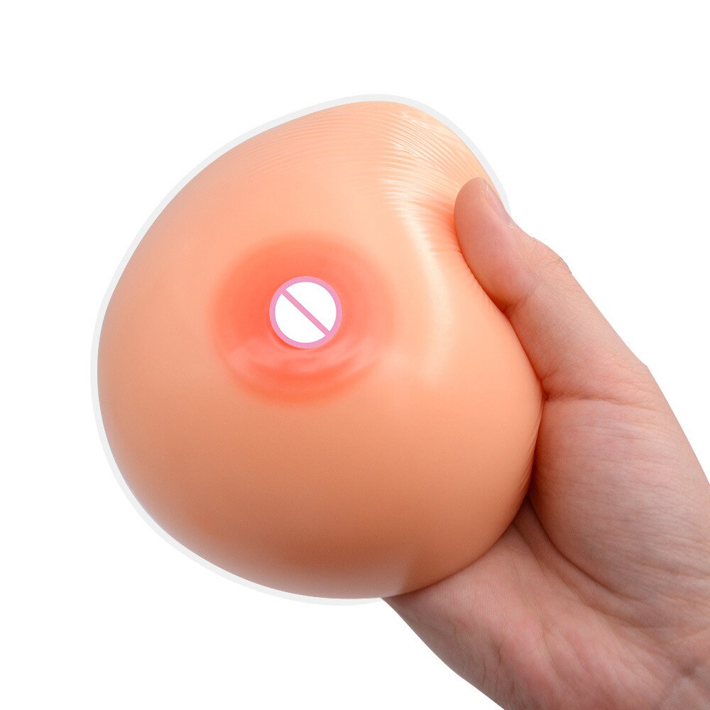 Yunman 1 Pair Self-adhesive Medical Silicone False Artificial Breasts Postoperative Crossdresser Pair Breasts Transvestite - sextoysok
