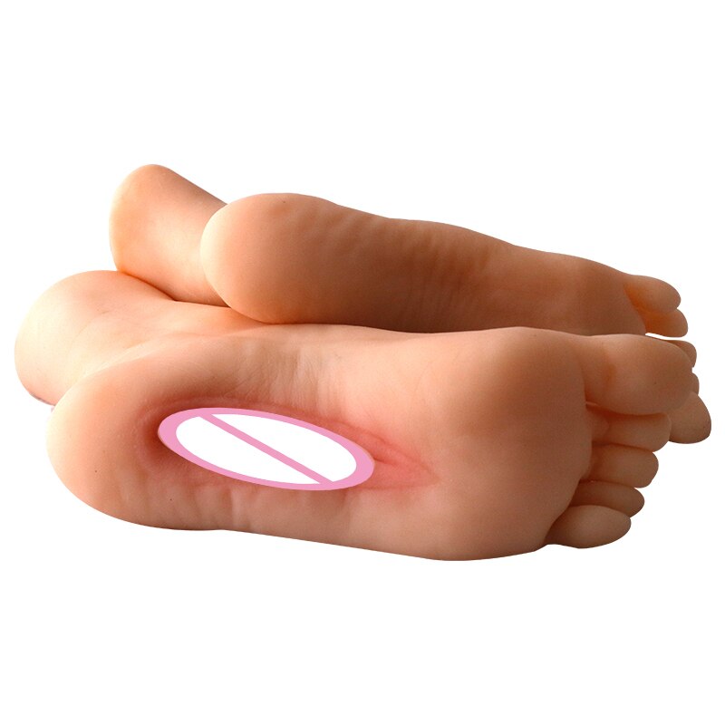 Male masturbation soft gel new male model feet can be inserted into the vagina realistic silicone realistic soft model feet - sextoysok