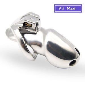 NEW ARRIVE Nice Design 316 Stainless Steel HT V3 Handmade Chastity Device A380-SS.. - sextoysok