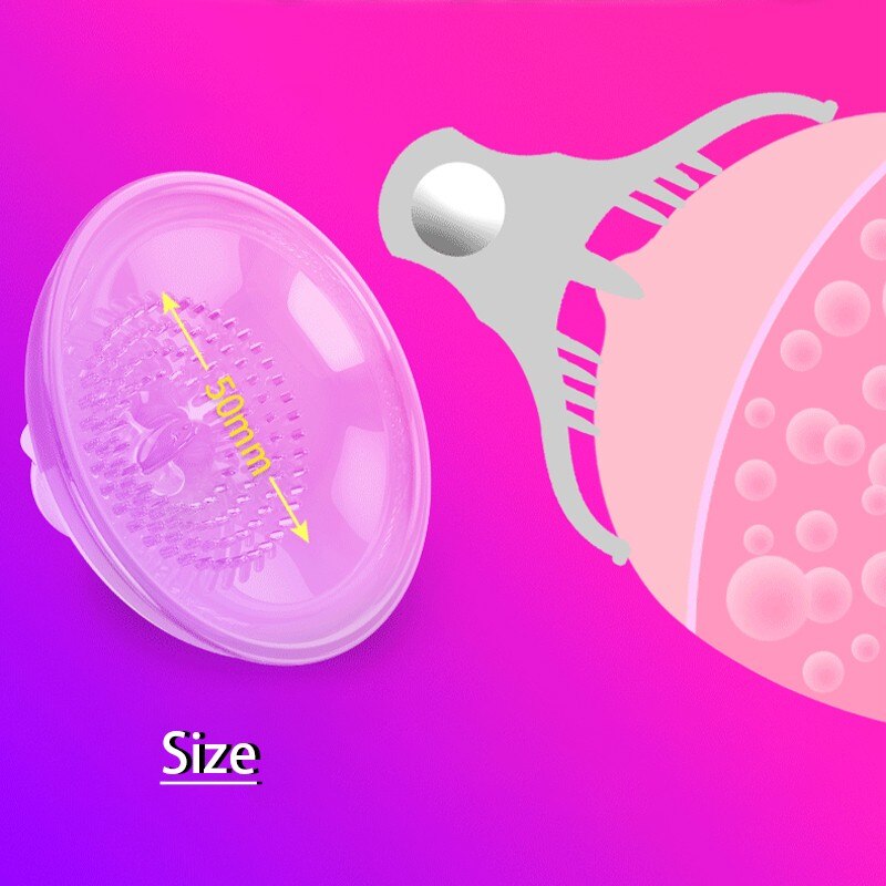 Breast Shock Massager Simple Breast Sucking Crisp Creep Vibrating Female Masturbator Sensitive Stimulator Sex Toys for Women (Transparent(2Pcs)) - sextoysok