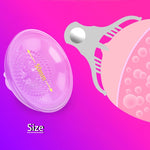 Breast Shock Massager Simple Breast Sucking Crisp Creep Vibrating Female Masturbator Sensitive Stimulator Sex Toys for Women (Transparent(2Pcs)) - sextoysok