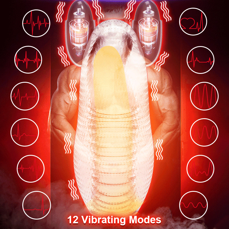 Penis Training Vibrator Enhancement Delay Lasting Penis Erection Trainer Penis Sleeve Glans Trainer Masturbator Male Sex Toys - sextoysok