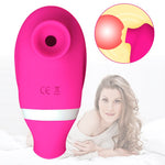 Sucking Vibrator Sucker for Clitoris Tongue Licking Stimulator Nipple Vibrating G Spot Vaginal 7 Modes Flirt Sex Toys for Women (Rose Red) - sextoysok
