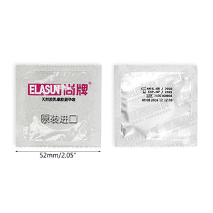 100PCS Natural Latex Smooth Lubricated Condom Ultra Thin Contraception Condoms for Men Sex Toy - sextoysok