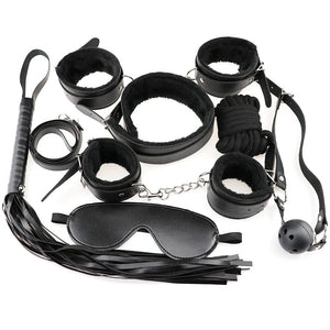 SM Sex Toys Adult Product 7 pcs / set Sex Games Props SM Bondage Restraint for Women Nylon Handcuffs Five Different Colors - sextoysok