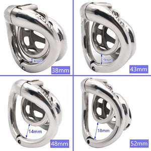 CHASTE BIRD KIDDING ZONE 2020 New Metal Openable Ring Design Male Chastity Device Penis Ring Vent Hole Cock Cage Sex Toys - sextoysok
