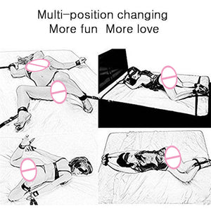 Handcuffs Sex Bandage Restraint Adult Games Bed Banding Straps Sex Restraint Fetish Kit Erotic Sex Swing for Couples Bdsm - sextoysok