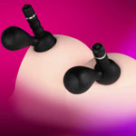 New Oral Licking Tongue Stimulating Breast Vibrator Nipple Sucking Vibrator Clitoral Stimulator Body Massager Sex Toys for Woman (Black) - sextoysok