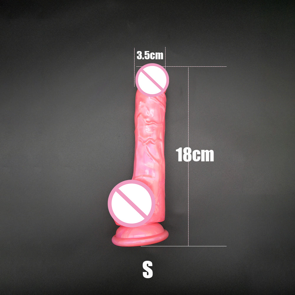 M-050 New Arrival Highly Transparent 23.5CM 18.5CM Dildo With Suction Cup Fake Penis Sex Toy For Women - sextoysok