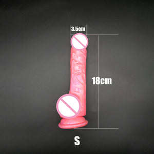 M-050 New Arrival Highly Transparent 23.5CM 18.5CM Dildo With Suction Cup Fake Penis Sex Toy For Women - sextoysok