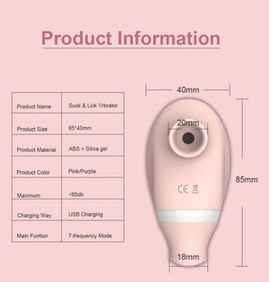 Hiwup Vagina Sucking Vibrator Sex Toy for Woman Oral Tongue Suction For Adults Sucker Clitoris Stimulator Masturbator Erotic Toy - sextoysok