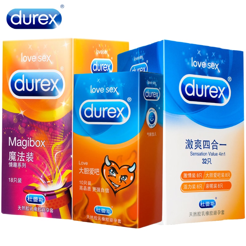 Durex Condom Men Penis Cock Sleeve Ultra Thin Love XXL Magibox Condoms Amazing Value Natural Latex Extra Lubricated Kondom - sextoysok