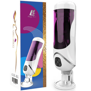 Male Masturbator Sex Toys Vagina Hands Cunt Adults Erotic Automatic Portable for Men TPE Voice Aircraft Cup Telescopic Rotation (Set) - sextoysok