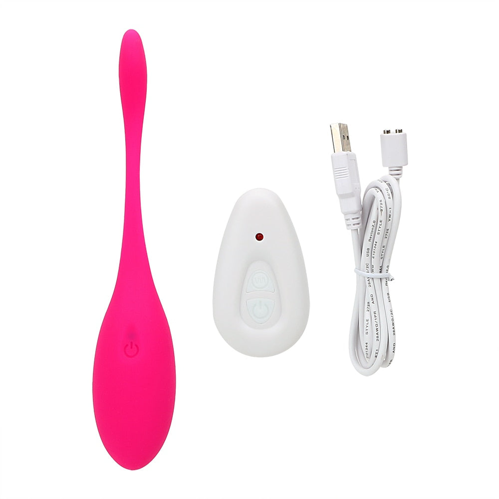 IKOKY Vaginal Tighten Exercise Kegel Balls G Spot Vibrator Sex Toy for Women Vibrating Eggs Silicone Ben Wa Ball - sextoysok