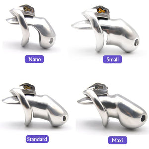 NEW ARRIVE Nice Design 316 Stainless Steel HT V3 Handmade Chastity Device A380-SS.. - sextoysok