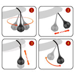 Stronger Glans Trainer Penis Extender Cock Ring 4 Ball Heavy Weight Hanger Stretcher JJ Enlargement Silicone Dumbbell For Men (Black) - sextoysok