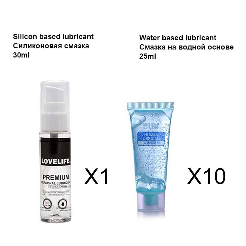Sex Lubricant 25ml 10pcs Lubricants Water-based transprant Human body Sex Oil Vaginal Anal Gel Adults Sex Homosexual Lubricant - sextoysok