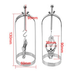 IKOKY 1 Pair Metal Nipple Clips Bondage Torture Play Clamps Breast massage Retention Device Adjustable Nipple Stimulator - sextoysok
