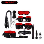 Sex Toys for Couples Handcuffs for Sex Bdsm Toys Anal Dildo Mouth Gag Toys for Adult Games Mask Bondage Set Whip Sexy Lingerie - sextoysok