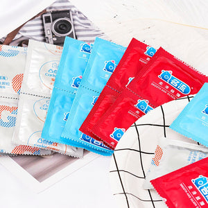 MingLiu Six In Sex 96PCS amazing condoms value high quality condoms for horny men women adult sex toy (ice and fire) - sextoysok