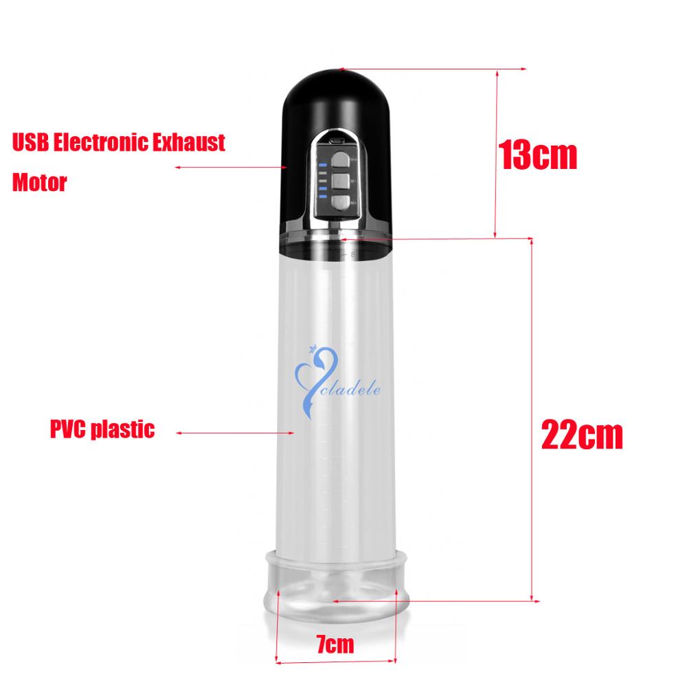 Powerful Rechargeable Automatic Penis Enlarger Pump,Penis Enlargement Device Automatic Pro Extender,Enhancer Sex Toys For Men - sextoysok