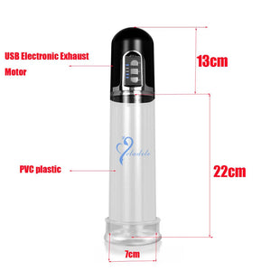 Powerful Rechargeable Automatic Penis Enlarger Pump,Penis Enlargement Device Automatic Pro Extender,Enhancer Sex Toys For Men - sextoysok