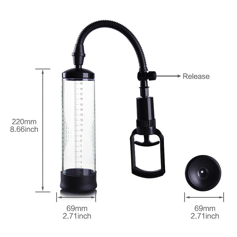 Penis Pump Penis Enlargement Vacuum Pump Extender Man Penis Enlarger Adult Sexy Product for Men Sex Toys 2019 - sextoysok