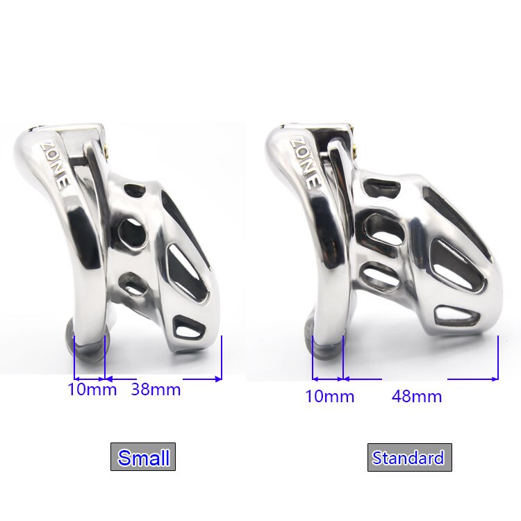 CHASTE BIRD KIDDING ZONE 2020 New Metal Openable Ring Design Male Chastity Device Penis Ring Vent Hole Cock Cage Sex Toys - sextoysok