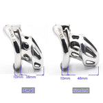 CHASTE BIRD KIDDING ZONE 2020 New Metal Openable Ring Design Male Chastity Device Penis Ring Vent Hole Cock Cage Sex Toys - sextoysok