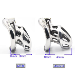 CHASTE BIRD KIDDING ZONE 2020 New Metal Openable Ring Design Male Chastity Device Penis Ring Vent Hole Cock Cage Sex Toys - sextoysok