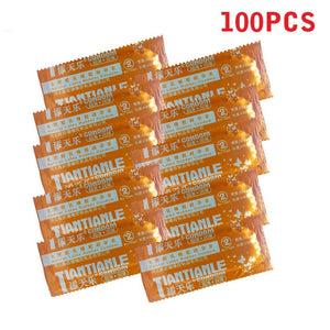 100 Pcs Condoms Adult Large Oil Condom Smooth Lubricated Condoms For Men Penis Contraception Sex Toys Sex Products - sextoysok
