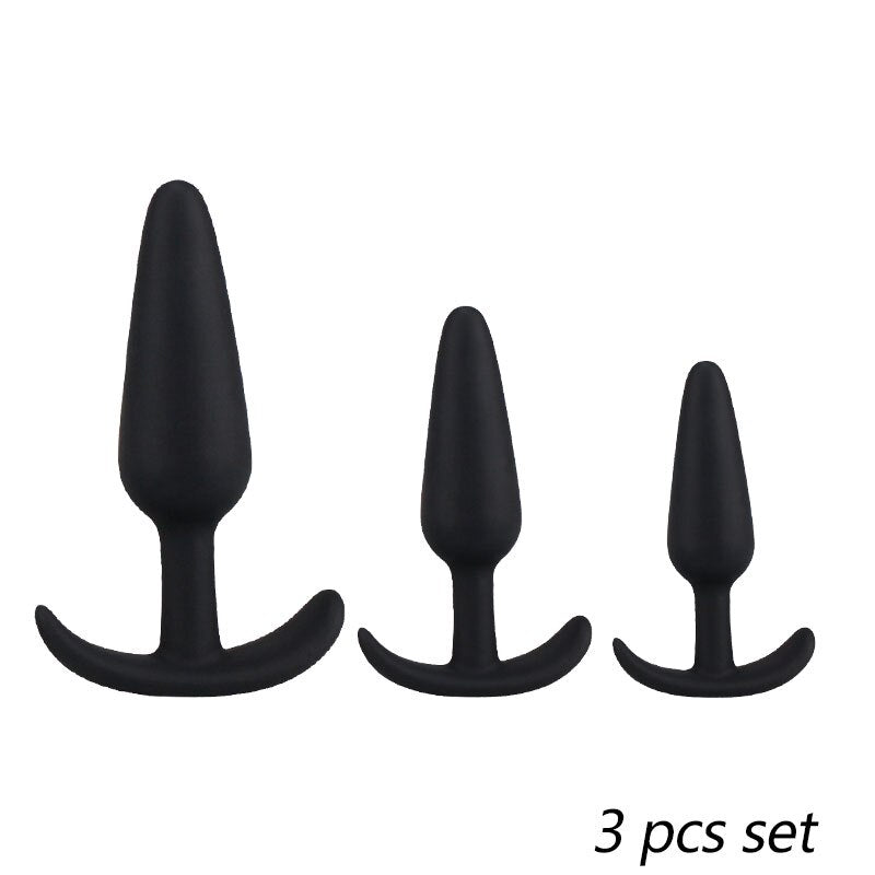 DOPAMONKEY black Silicone Butt Plug With 10 speed Vibrator Anal Plug Sex Toys For Woman Men Anal Dilator Adult sex for couples - sextoysok