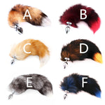 SAIXS Fox Tails Anal Plug Metal Anal Sex Toys Butt plug Sex Games Role play Cosplay Toys S plug Drop Shipping - sextoysok