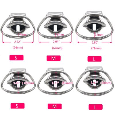 Free Shipping! New Design Male 316L Stainless Steel Luxury Chastity Device Standard Cage with 2 Magic Locks - sextoysok