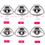 Free Shipping! New Design Male 316L Stainless Steel Luxury Chastity Device Standard Cage with 2 Magic Locks - sextoysok