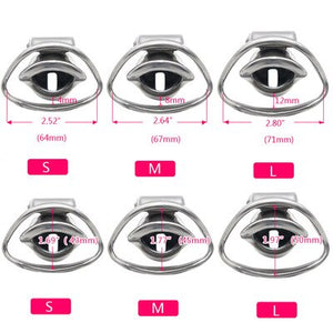 Free Shipping! New Design Male 316L Stainless Steel Luxury Chastity Device Standard Cage with 2 Magic Locks - sextoysok