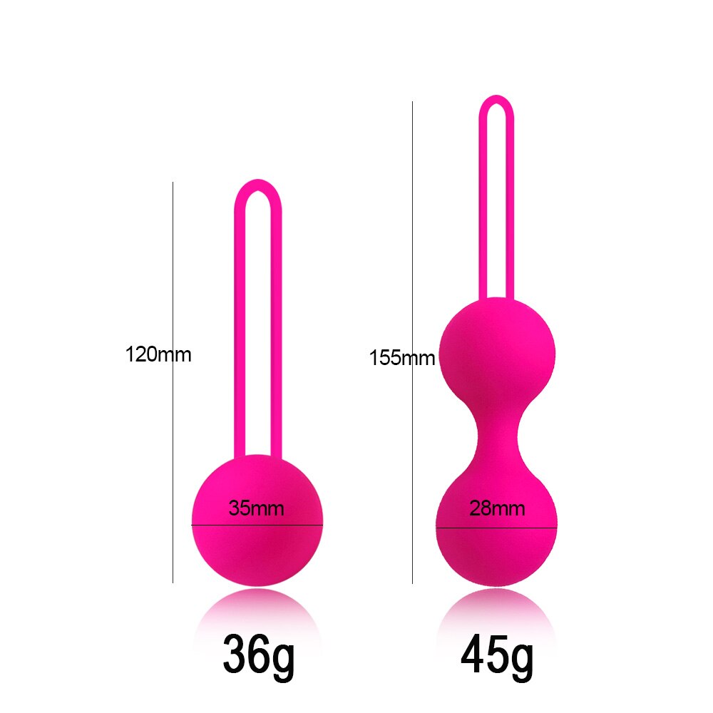 Silicone Vagina Shrinking Ball Sex Toys for Woman Kegel Motion Ball Vagina Tighten Exercise Geisha Ball Chinese Balls for Women - sextoysok