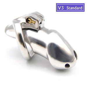 NEW ARRIVE Nice Design 316 Stainless Steel HT V3 Handmade Chastity Device A380-SS.. - sextoysok