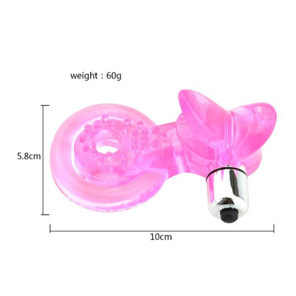 Waterproof Double Ring Penes Lock Vibrating Ring Delay Lasting Prolong Premature Vibrator Massager for Couples - sextoysok
