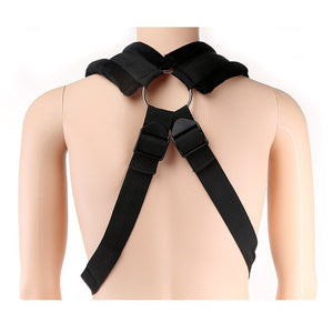 New Men Sex Aided Swing Straps Adjustable BDSM Open Leg Auxiliary Swinging Bondage Sexual Intercourse Products For Couple (black) - sextoysok