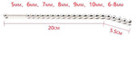 7 Size 25 cm Male Stainless Steel Urethral Sounding Stimulate Plug Urethra Stretching Bead Chastity Adult BDSM Sex Toy 650 - sextoysok