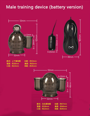 Penis Delay Enlarge Exerciser Trainer Prostate Massager Vibrator Penis Sleeve Men's Delay Ejaculatio Sex Toys Penis Enlargement - sextoysok