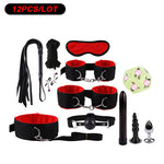 Sex Toys for Couples Handcuffs for Sex Bdsm Toys Anal Dildo Mouth Gag Toys for Adult Games Mask Bondage Set Whip Sexy Lingerie - sextoysok