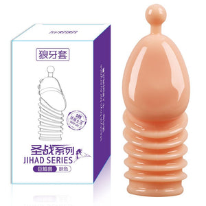 Lengthen Reusable Enlargement Condoms Extend G point Ring Male Penis Extension Sleeves Sex Toys for Man Adults Intimate Goods - sextoysok