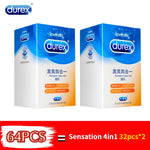 Durex 32Pcs/Pack Sensation Value 4in1 Ultra Thin Sexy Lubricated Condoms Sex Toys Condom for men Vanilla Flavor - sextoysok