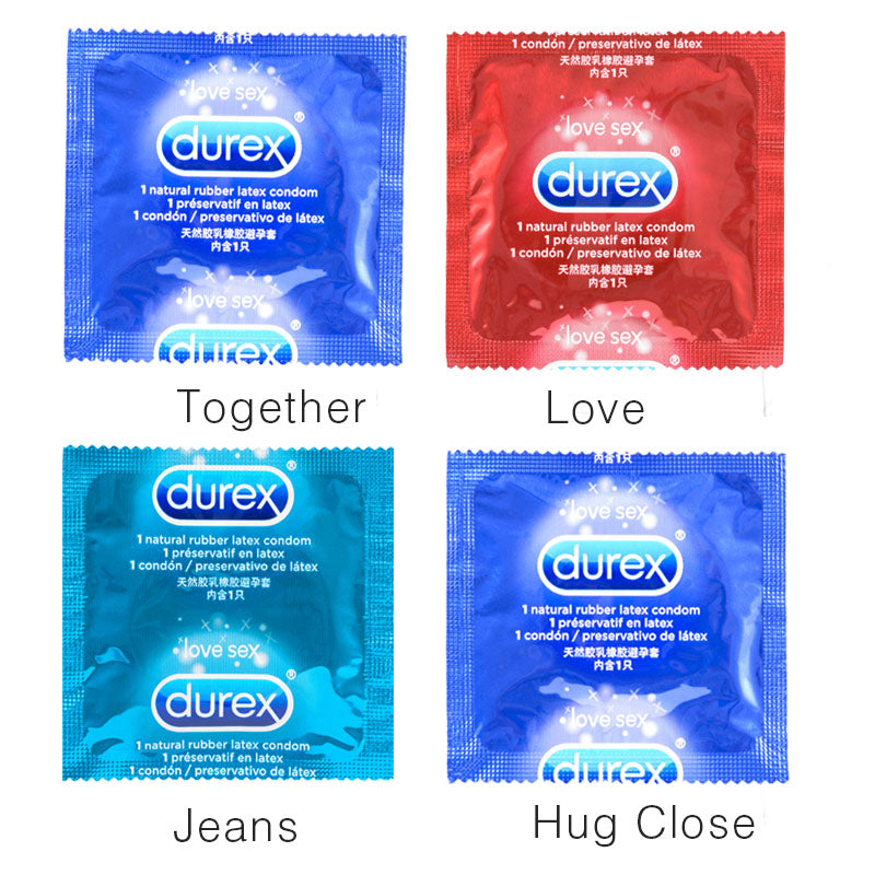 Durex 32Pcs/Pack Sensation Value 4in1 Ultra Thin Sexy Lubricated Condoms Sex Toys Condom for men Vanilla Flavor - sextoysok